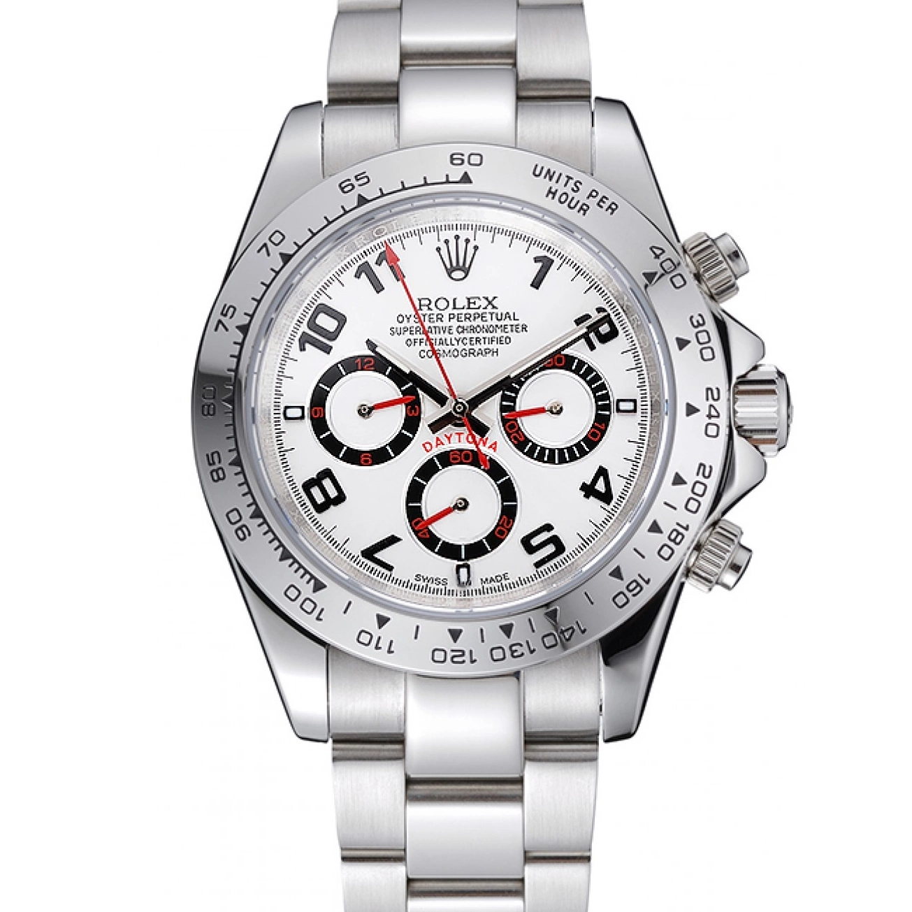 Aaa replica Rolex White Dial Steel Daytona Cosmograph White Bezel 1454242 Stainless 0710